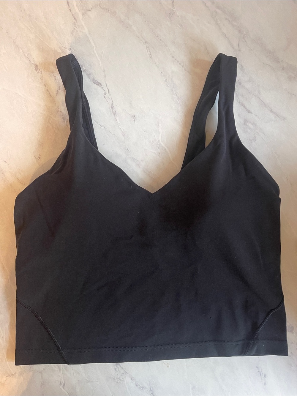 lululemon athletica Black Wireless Seamless Longline Bralette